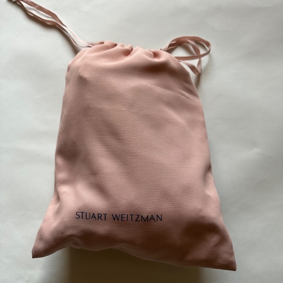 Stuart Weitzman Wedding Rare Nearlynude Demipearl Sandal 80mm 3.2in SZ 8 - Picture 9 of 9